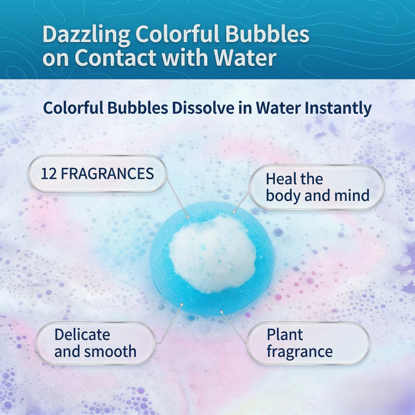 12-Pack Kids Bath Bombs with Surprise Toys Inside - Organic Bubble Bath Gift Set for Boys & Girls